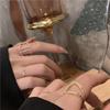 High-End I-Shaped Full Diamond Zircon Open Adjustable Women's Ring
