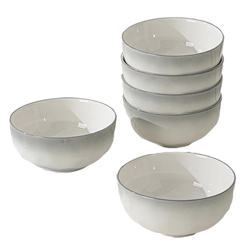 Peiersen Light Luxury Ceramic Rice & Soup Bowl Set