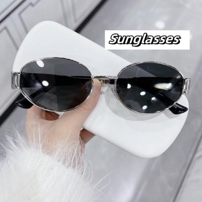 Cat Eye Zonnebrillen Mode Straatfoto Dames Zonnebrillen Heren Ellips Brillen Buiten Reizen Rijden Uv400 Brillen Oogbescherming