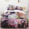 Duvet Cover Kamado Nezuko Demon Slayer Bedding Set Set Bedspread Pillowcase King Queen Full Single Size Bed Linen Kids Teen Gift