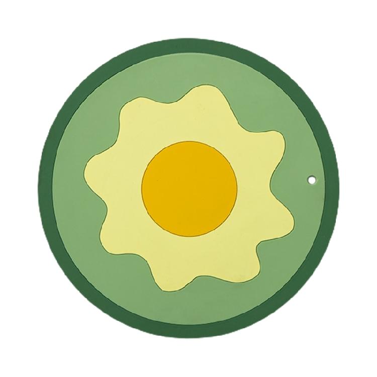 

Anti-slip Place Table Mat Protect Tabletop from Food or Drinking Glasses Soft L зелений