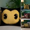 Game B-Bendy and the Ink M-Machine Pillow Case Pillowcase Anti-dustmite Pillow Invisible Zipper Silky Short Plush Sofa Cushion C