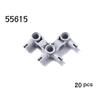 Non-Toxic 20Pcs/Lot Technical Pin Connector Hub Perpendicular 3X3 Bent With 4 Pins Moc 49130 55615 Building Blocks Parts Diy Brick Toys
