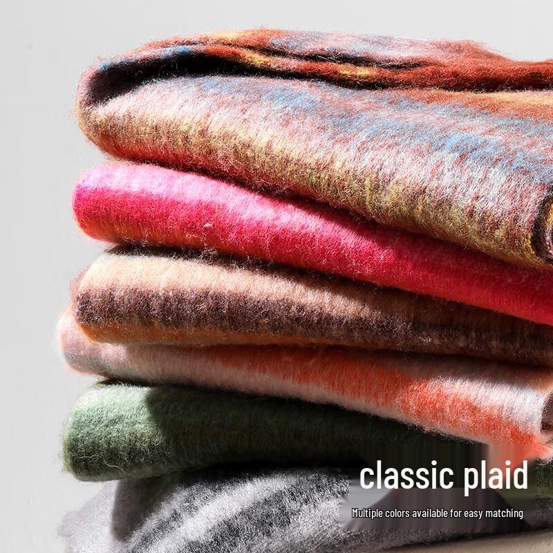 Women's Striped Warm Winter Scarf