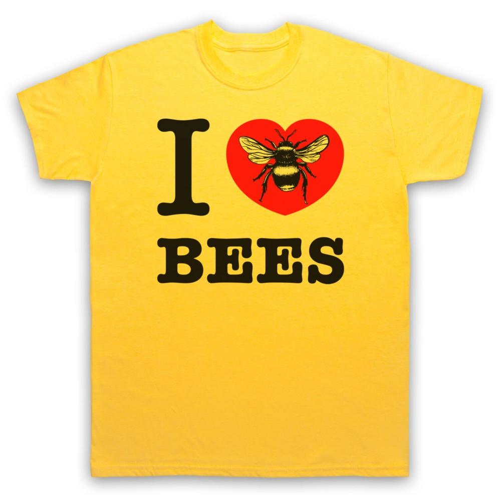 

I Love Bees Animal Rights Lover Save The Animals Honey Mens And Womens T-Shirt M