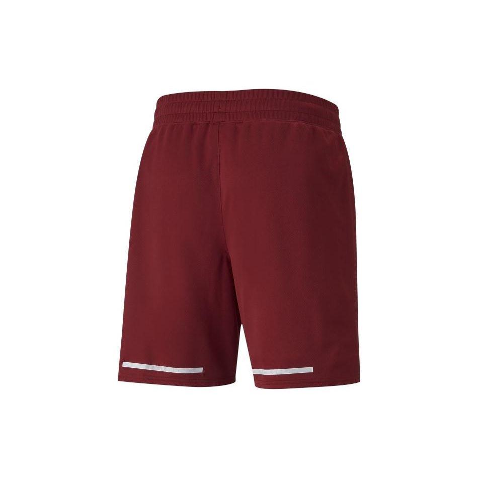 PUMA MCFC CNY Year Of The Rabbit Logo Print Straight-Leg Shorts Men Bottoms Red 765752-05