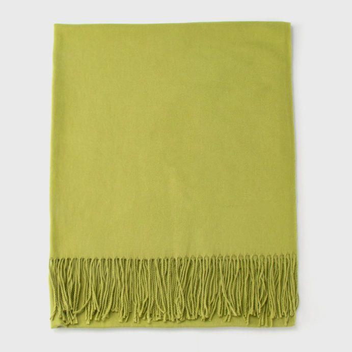 Women's Faux Cashmere Warm Scarf - Autumn/Winter Solid Color Korean Style Shawl