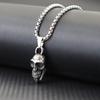 New Skull Necklace For Men 60cm Cuban Chain Hiphop Rock Stainless Steel Anchor Collar Outdoor Cycling Neck Accessories Homme