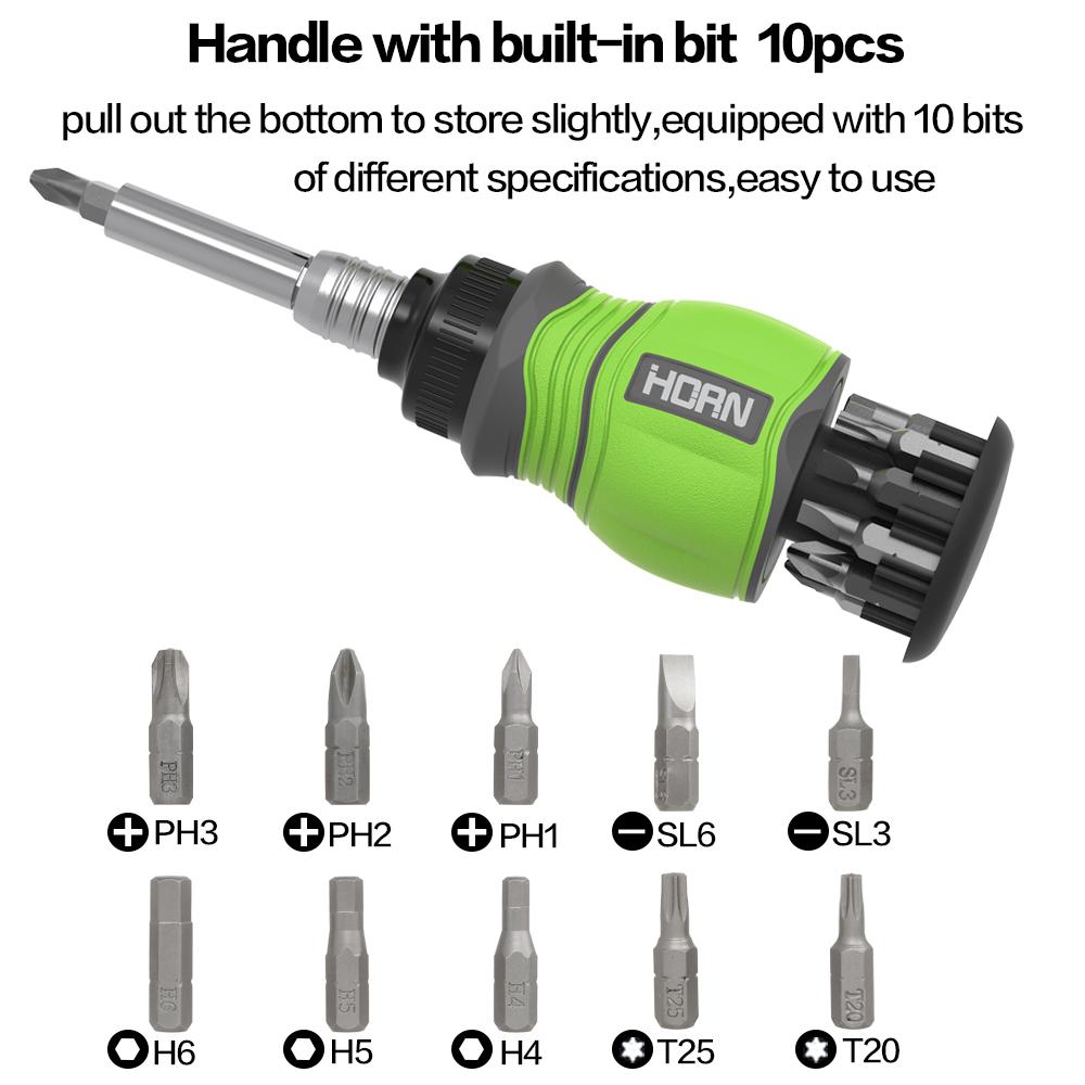 1 Satz 11-in-1 Ratschenschraubendreher-Set, Präzisions-Mehrbit-Ratschenschraubendreher, Schlitz/Phillips/Pozi/Torx Heimwerkerwerkzeuge