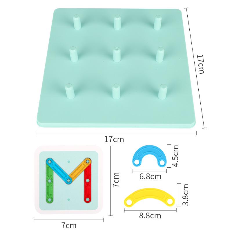 Montessori Stacking & Shape Matching Toy for Girls: Kindergarten Baby Early Education Puzzle