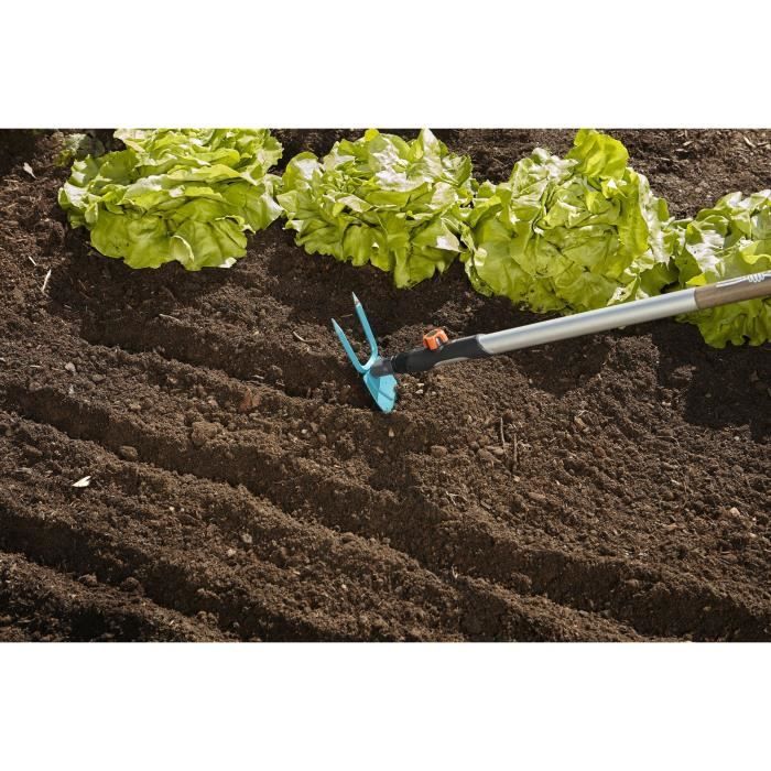 Serfouette Combisystem® GARDENA 7cm en acier inoxydable - Outil pour travaux de sol - Garantie 25 ans