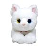 Hizaneko Plush Toy White Odd-Eyed Small Size