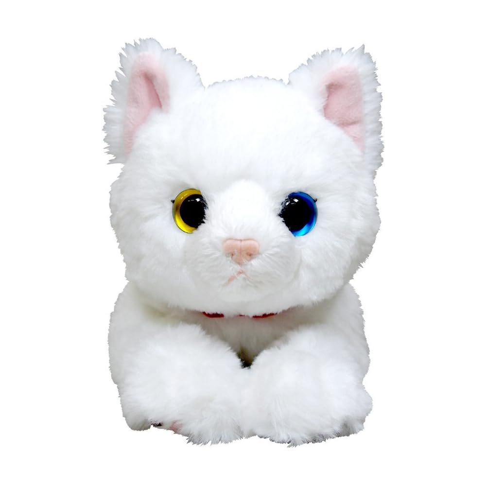 Hizaneko Plush Toy White Odd-Eyed Small Size