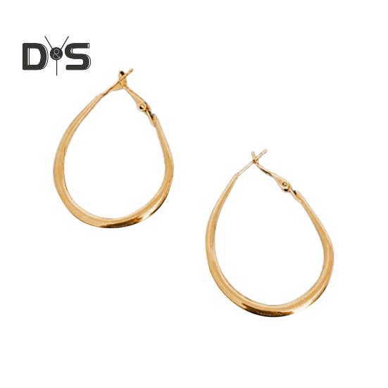 

1 пара женских сережек-колец в преувеличенном стиле, большие серьги-кольца, гладкая поверхность, однотонные, легкие висячие серьги, украшения для клубной вечеринки золотистый