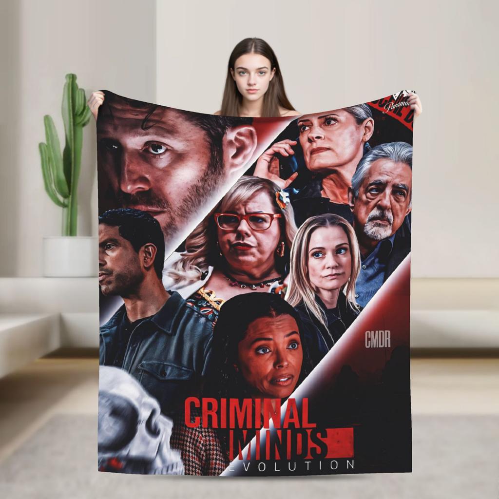 Soft Blanket Travel Criminal Minds Spencer Reid  Throw Blanket  Flannel Bedspread For Outdoor Graphic Sofa Bed Cover