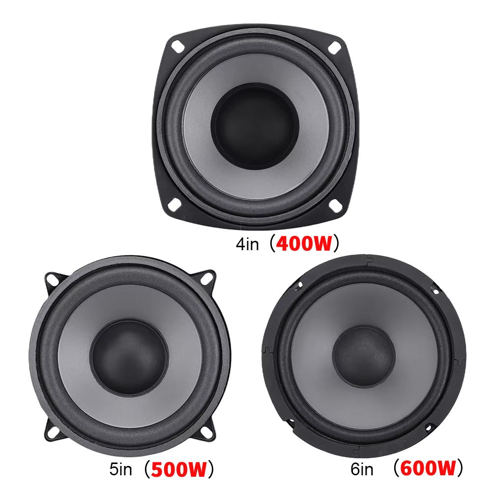 4/5/6 palcové reproduktory do auta 600W 2pásmové reproduktory do dveří vozidla Auto Audio Hudba Stereo Subwoofer Plný rozsah frekvence Automobilové reproduktory
