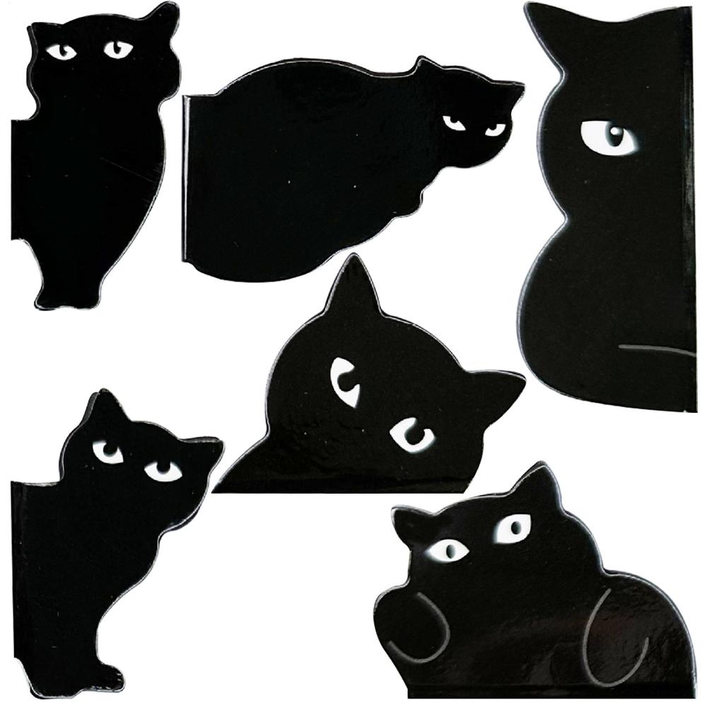 Creative Black Cat Magnetic Bookmark Stationery Students Gifts Book Clip Personality Pagination Mark School Stationery Supplies