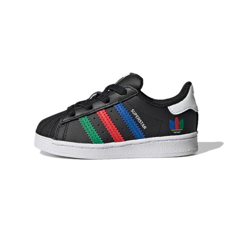 (TD) adidas Superstar  Colorful Stripes - Core Black  Baby FW5239 EU 23