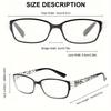 Square Frame HD Reading Glasses for Women - Ultra-Light, Spring Hinges, Ideal for Middle-Aged & Elderly, Standard PD