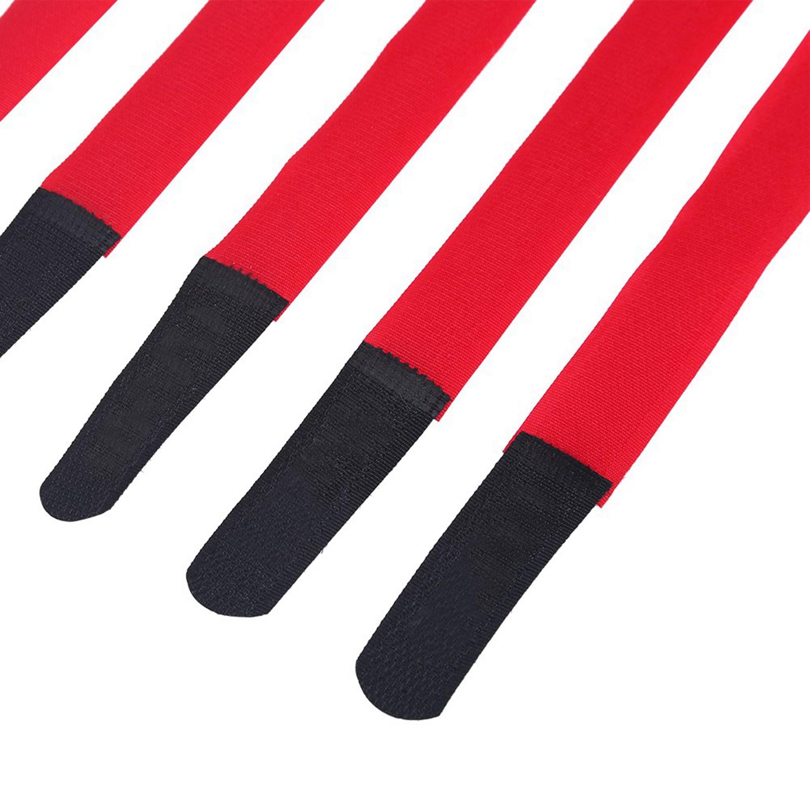 

5Pcs Set DUUTI Durable Sports Cycling Riding Adjustable Nylon Bicycle Handlebar Tie Straps Hot красный