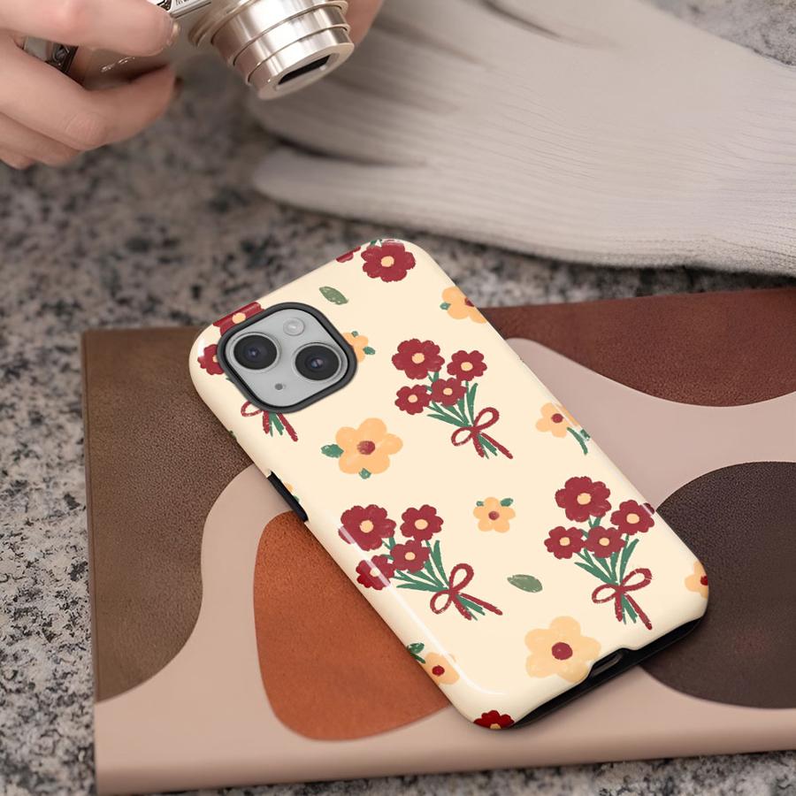 

Beautiful Red Flower Phone Case for Apple iPhone 17 15 Air 11 XS XR 13 Plus 16 Pro Max 16e 12 14 Soft Cover Capa iPhone 12