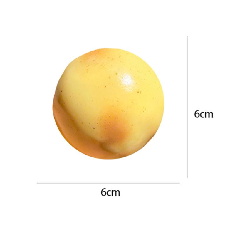 Crispy Potato Squishy Fidget Toy Slow Rising Stress Relief Squeeze Ball with ASMR Sound Soft Slushy Texture Decompression Ball