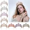 Bandeaux de Fête Élégants Couronnes Serre-tête pour Anniversaire Mariage Diadème de Reine pour Filles Spectacle Scène Costume