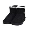 Femme Bottes de Neige Courtes d'Hiver en Peau de Mouton Femme Imperméables Bottines Naturelles Doublées Fourrure Cheville Chaud Augmenter Chaussures Plates Nouvelles Bottes