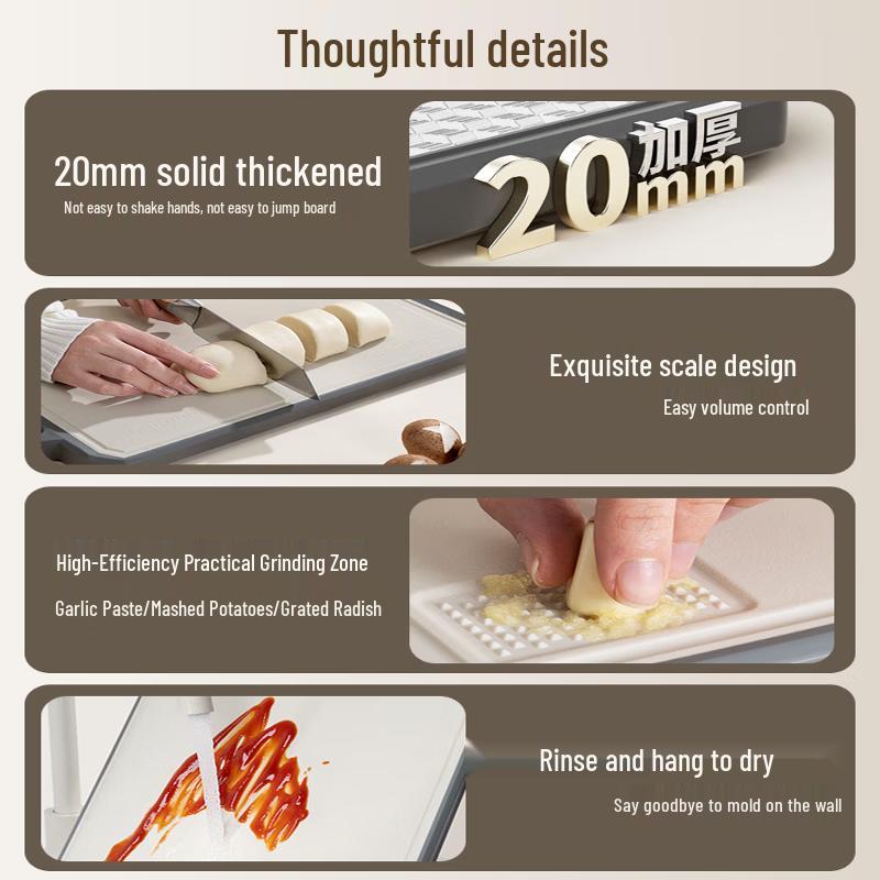 KOBACH Second Generation Double-Sided Antibacterial Stainless Steel Cutting Board