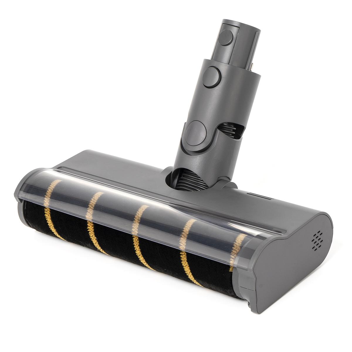 

Подходит для пылесосов Dreame V12S V16S V11 V12 T10 T20 T30 T20pro T30NEO Мягкая велюровая насадка-щетка для пола с зеленой светодиодной подсветкой серый/чёрный