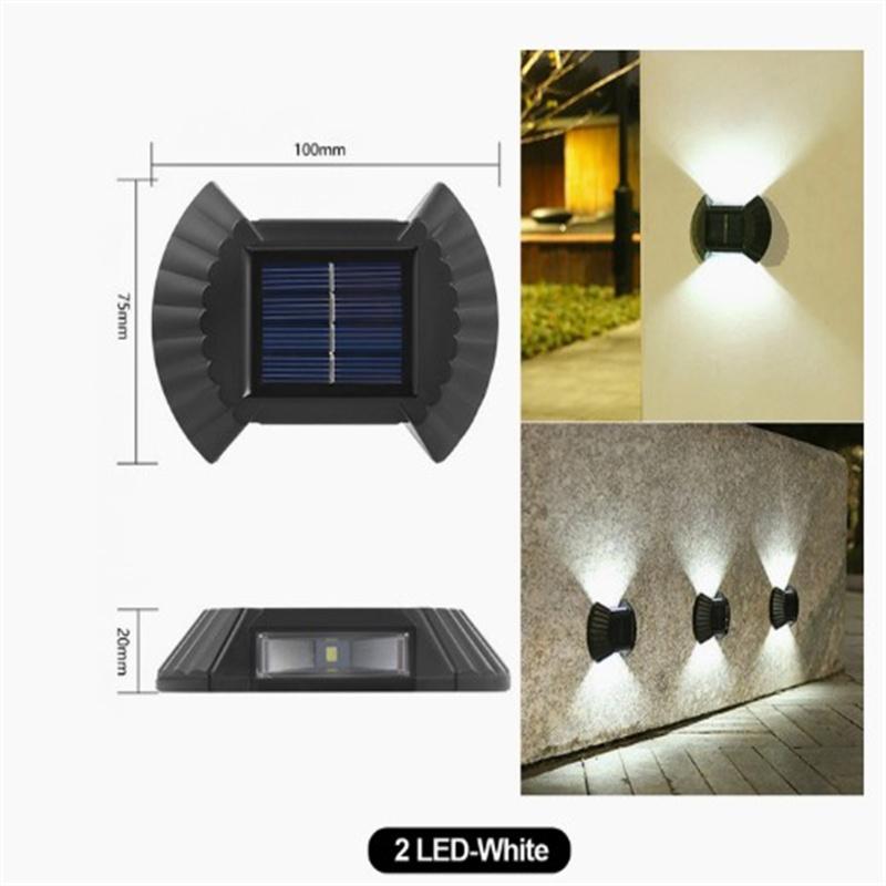 

4pcs Led Outdoor Solar Lamp Intelligent Sensor Waterproof Automatic Garden Decorative Light Wall