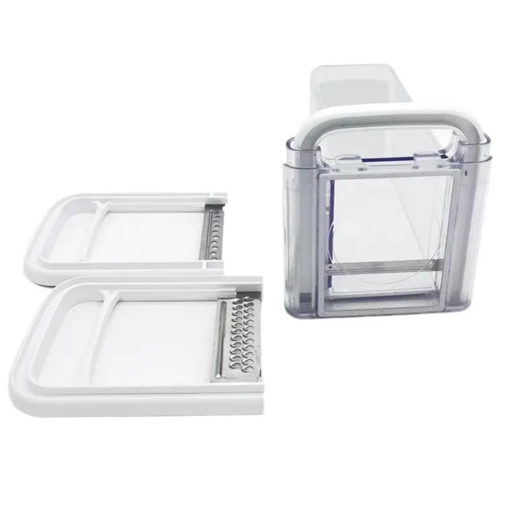 Plastic Cheese Slicer with 3 Metal Blade Cheese Grater Butter Box Cheese Chopper Bread