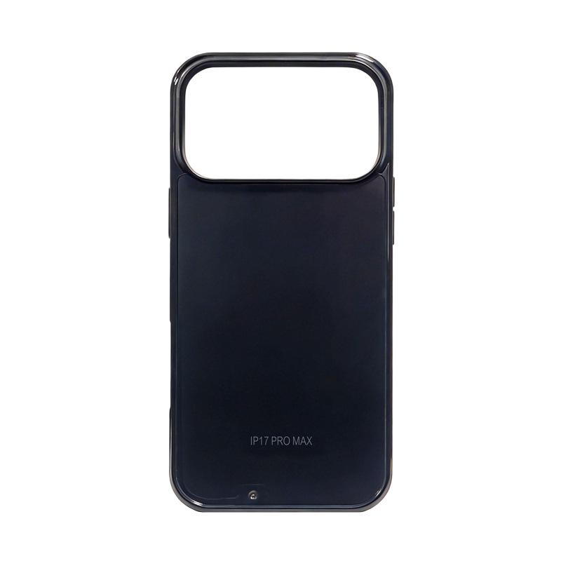 

iPhone 17 Series Anti-Slip Anti-Drop Leather Case with Frosted Edges and Grooved Design 17 чёрный