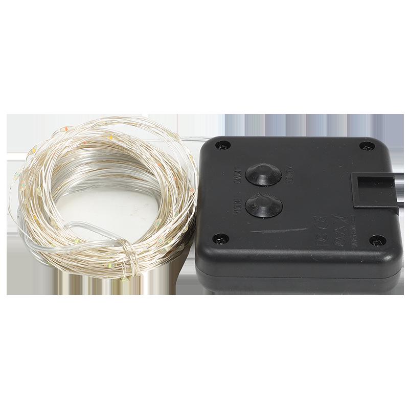 LED Solar Copper Wire Happy Birthday Decorative Outdoor Courtyard Lamp with 8 Functions