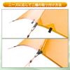 One-person mini tarp, penta tarp, wing tarp, pole tent, hiking tent, ultra-lightweight, double-sided silicone, waterproof, windproof, easy to set up