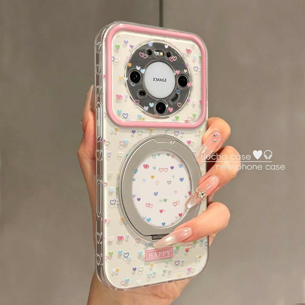 Applicable to Huawei mate80 mobile phone case all-inclusive lens, the new 70pro simple niche women's dopamine love