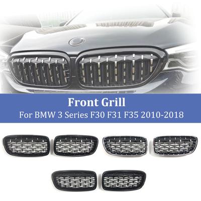 Front Grill Diamond Kidney Racing Grilles Grille for BMW 3 Series F30 F31 320i 325i 328i 330i 335i 2010-2018 Car