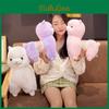 Grande Peluche Alpaca Carino Per Bambine Morbido e Coccoloso Bambola Agnello Peluche Con Imbottitura in Cotone PP Per Dormire o Abbracciare Rosa, Bianco e Viola