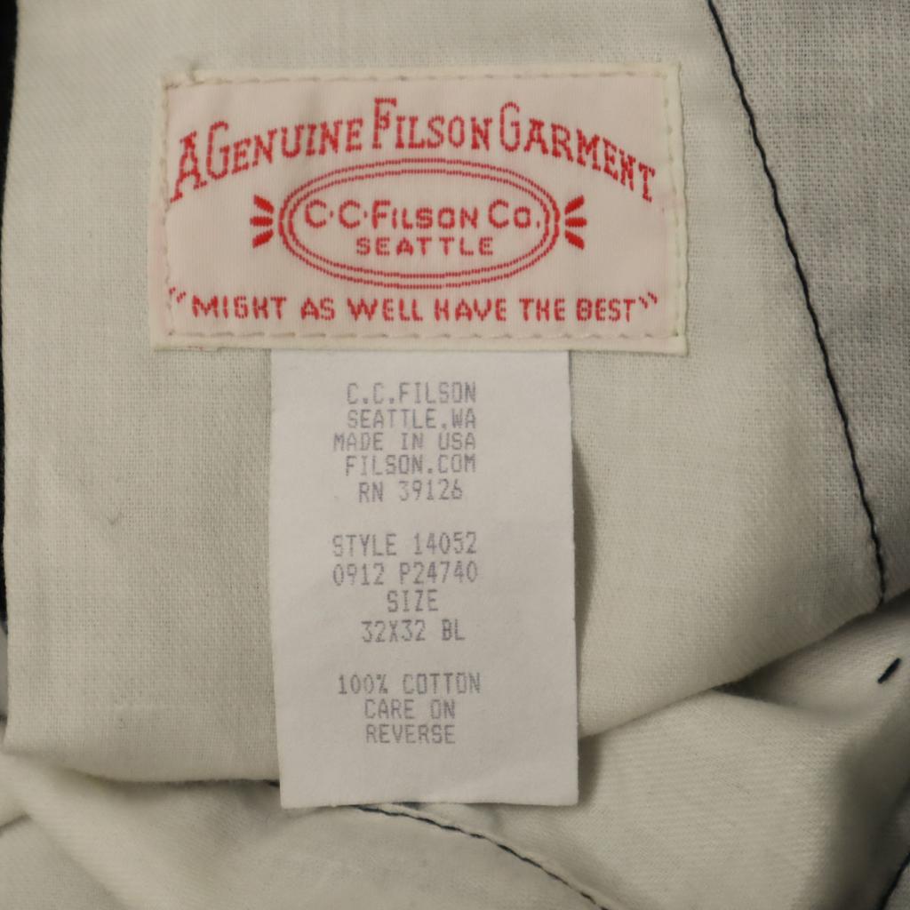 FILSON 80s Made in USA Old Work pants W32 black Men's Used