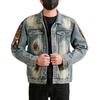 Old Denim Jacket for Men's New Style Ripped American Retro Handsome Casual Jacket