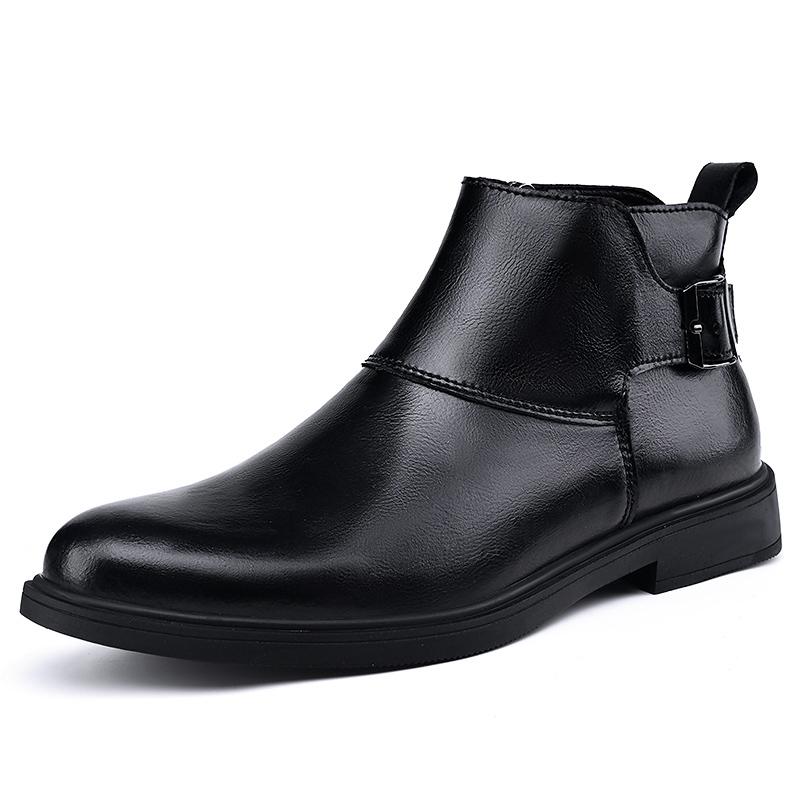 Hot Selling Men's Chelsea Boots Europe America Street Fashion Men's High Top Shoes Winter Suede Ankle Boots Big Size  37-48