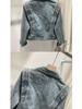 Women's European-Style Beaded Denim Jacket - 2025 Autumn/Winter Collection: Short Heavy-Duty Cardigan