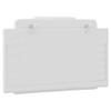 Vidaxl Headboard Pillow, White, 90 Cm, Faux Leather
