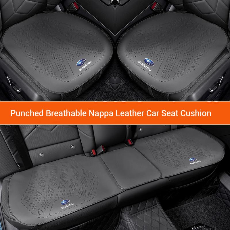 For Subaru Sti Brz Wrx Xv Ascent Forester Outback Impreza Legacy Car Leather Ventilated Seat Cushion Car Seat Cover Accessories