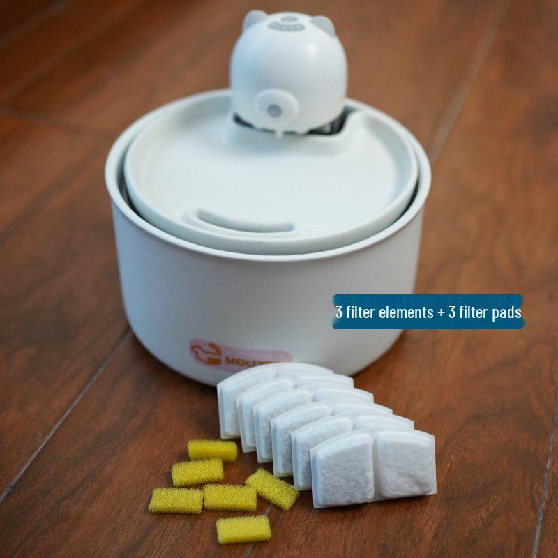 

Magic Cat Box Ceramic Water Fountain with Filter Cartridge for Cats & Dogs Standard