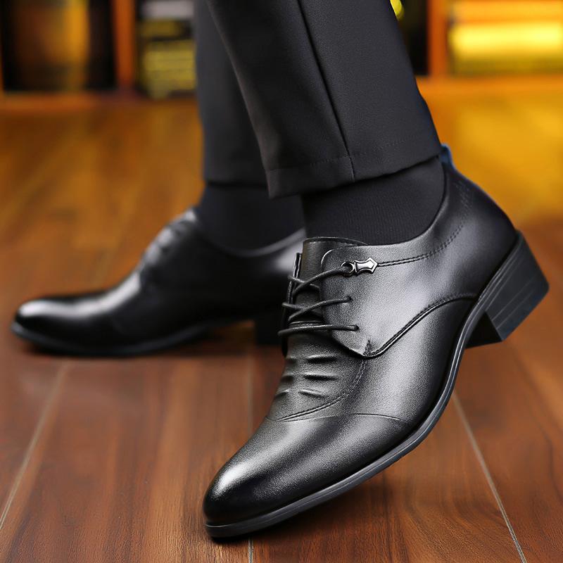 Herren Lederschuhe mit Innensohle aus Rindsleder, Jugend, weiche Sohle, weiche Oberfläche, weiße Herrenschuhe, Little White Shoes zum Schnüren, Hochzeitsschuhe