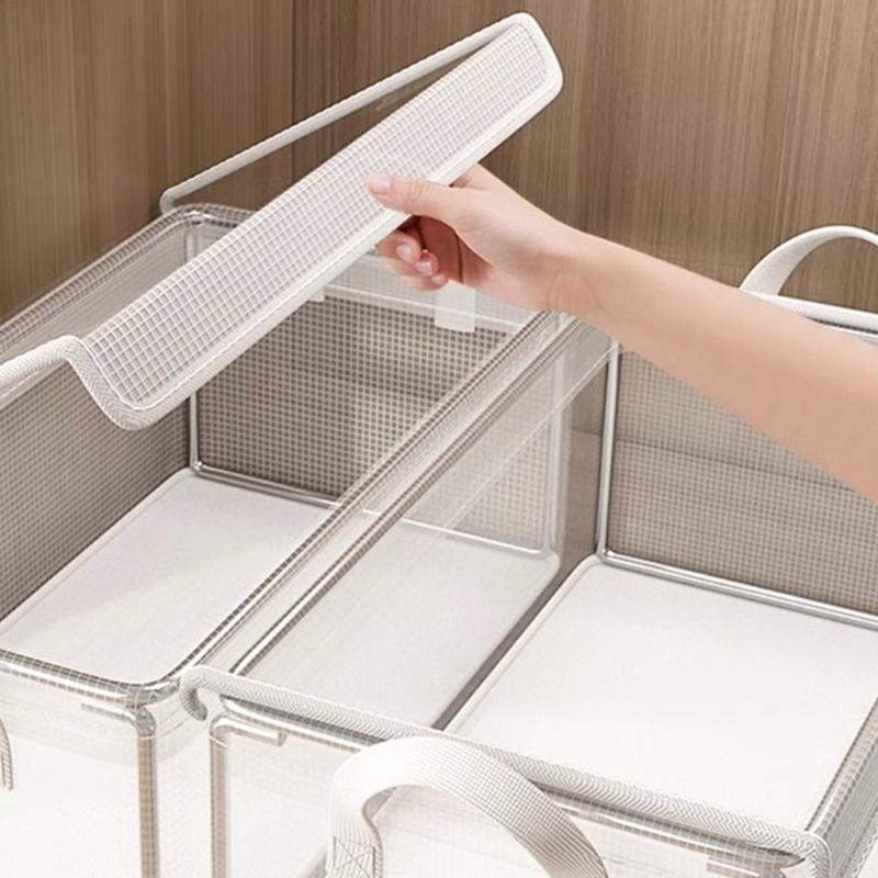 Waterproof Sturdy PVC Storage Box for Travel and Home Use Clear Home Storage Organizers for Small Items Daily Use