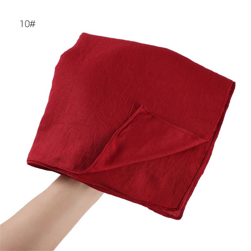Women Big Size Plain Solid Cotton Rayon Hijab Scarf Lady High Quality Wraps and Shawls Musulman Headband Islamic Turban 180*90Cm