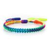 Women's Two-Color Ethnic Knot Bracelet: High-End Handwoven Jewelry