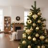 Ornements d'arbre de Noël - SPRINGOS - Ensemble de 12 - Incassables - Dorés - Décorations variées